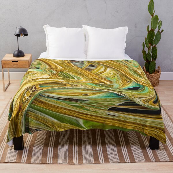 Item preview, Liquid gold natural abstract painting designed and sold by Wolka.
