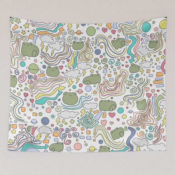 Item preview, Colored Frog Pattern designed and sold by viv-trinh.