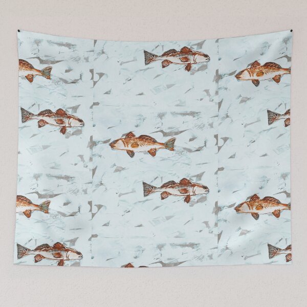 Item preview, Redfish White Background  designed and sold by N2THEBLUE.