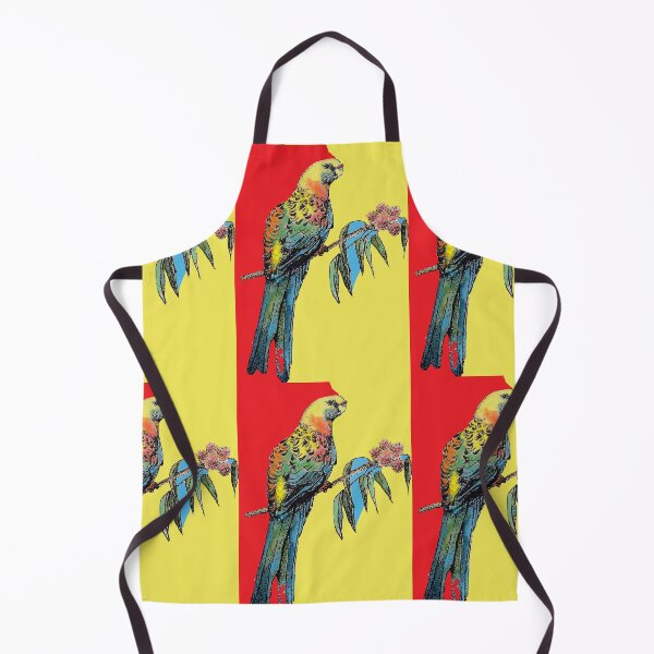 Item preview, Rosella Parrot Watercolor Painting on Red designed and sold by Sarah Rajkotwala.