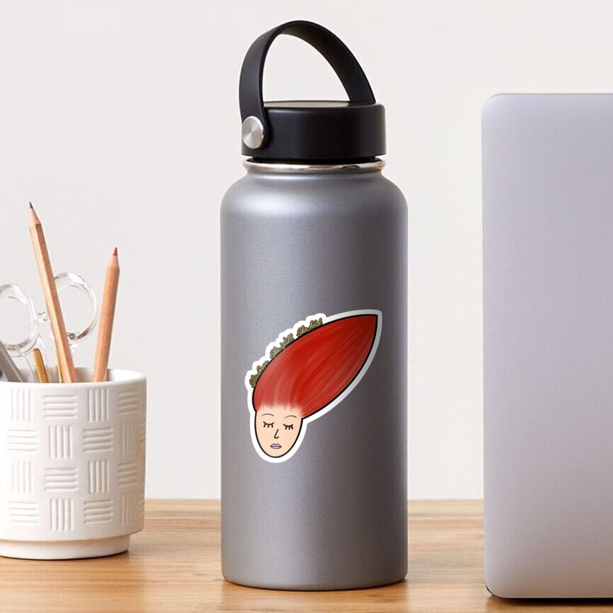 She Can. She Will. She Did. (Skin Tone 3, Red) Sticker