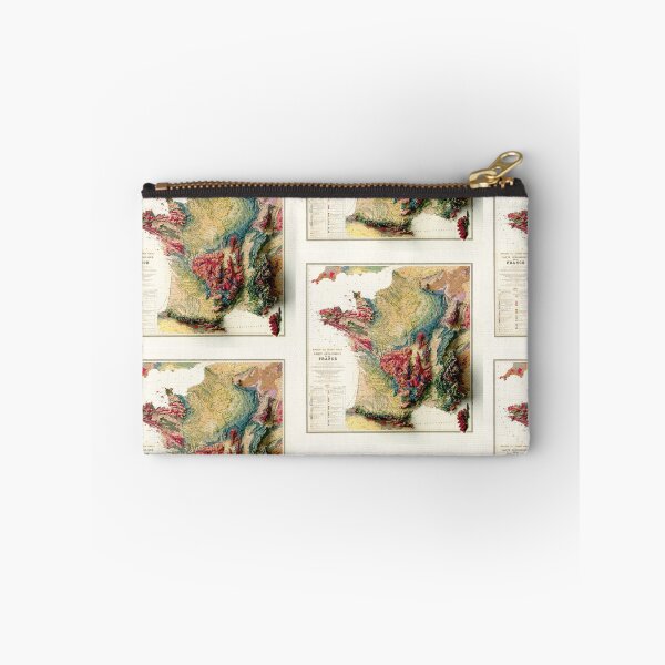 Item preview, 1905 France Relief Map 3D digitally-rendered designed and sold by ThinkAboutMaps.