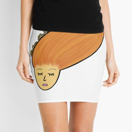 She Can. She Will. She Did. (Skin Tone 4, Blonde) Mini Skirt