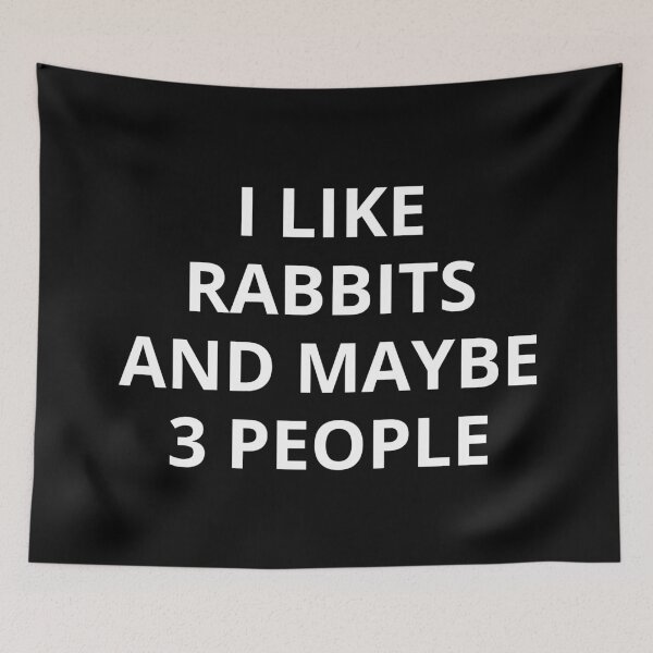 Item preview, I Like Rabbits and Maybe 3 People designed and sold by manishfzr1995.