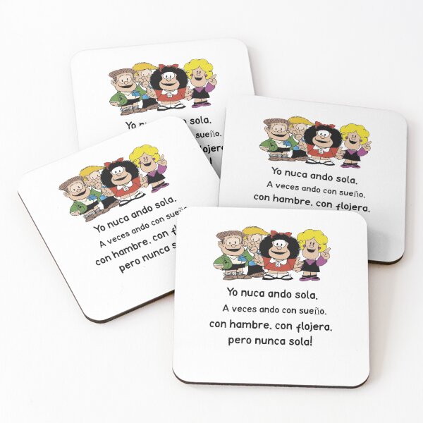 Item preview, Yo nuca ando sola funny Mafalda designed and sold by Elena's Shop.