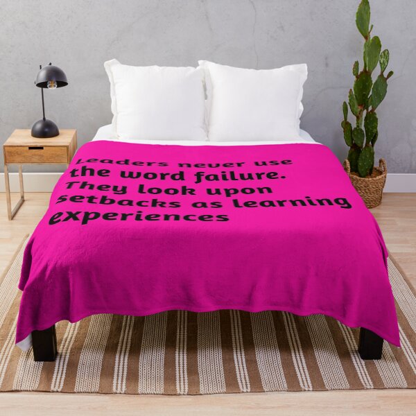 Item preview, Leaders never use the word failure. They look upon setbacks as learning experiences. Motivational Quote designed and sold by amrmab.