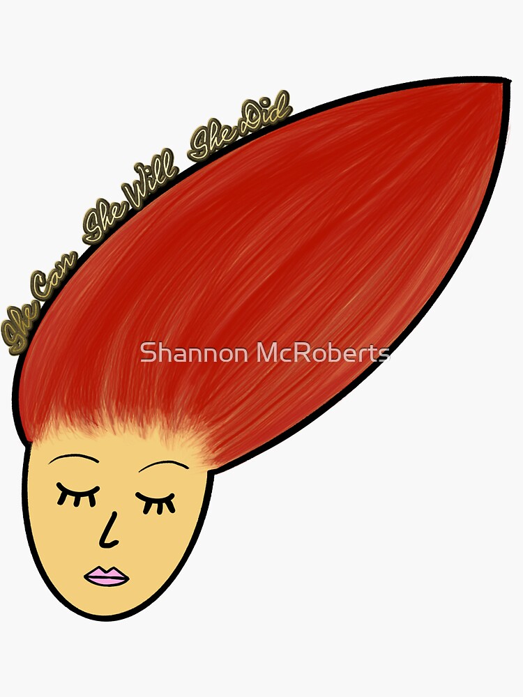 She Can. She Will. She Did. (Skin Tone 4, Red) by shannonsuzanne