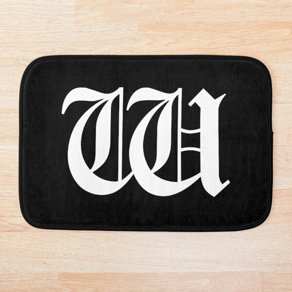 Item preview, W – Old English Initial White Letter W designed and sold by Typeglyphs.