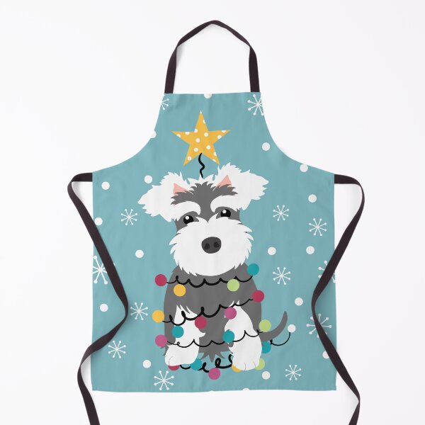 Item preview, Salt and Pepper Miniature Schnauzer Christmas Tree  designed and sold by Lulupainting.