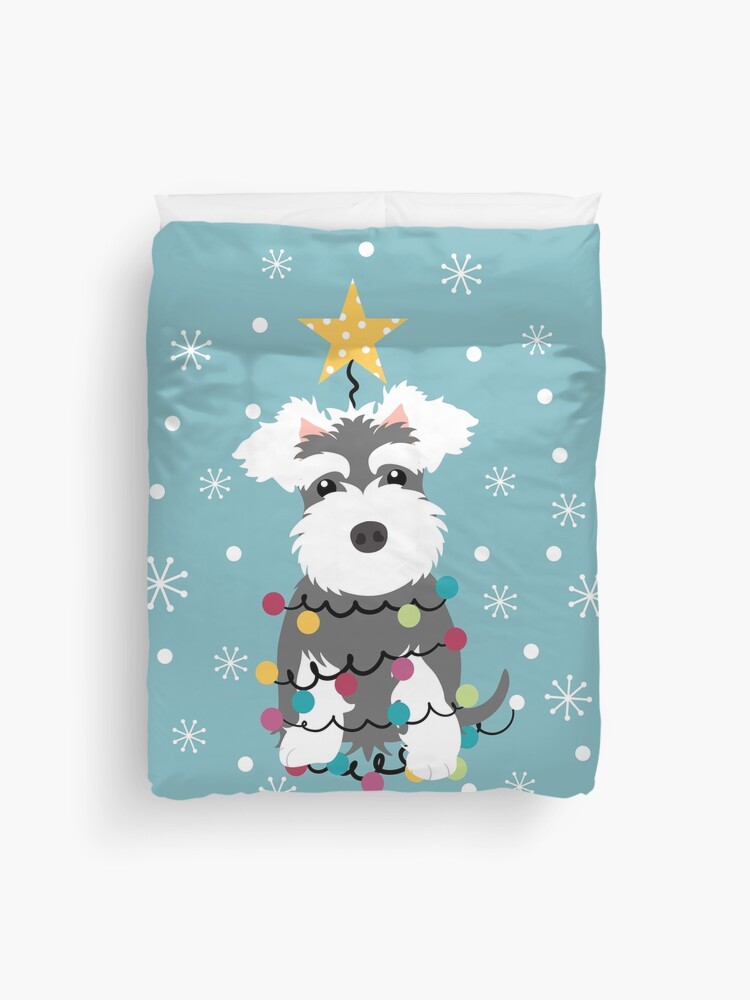 schnauzer duvet cover