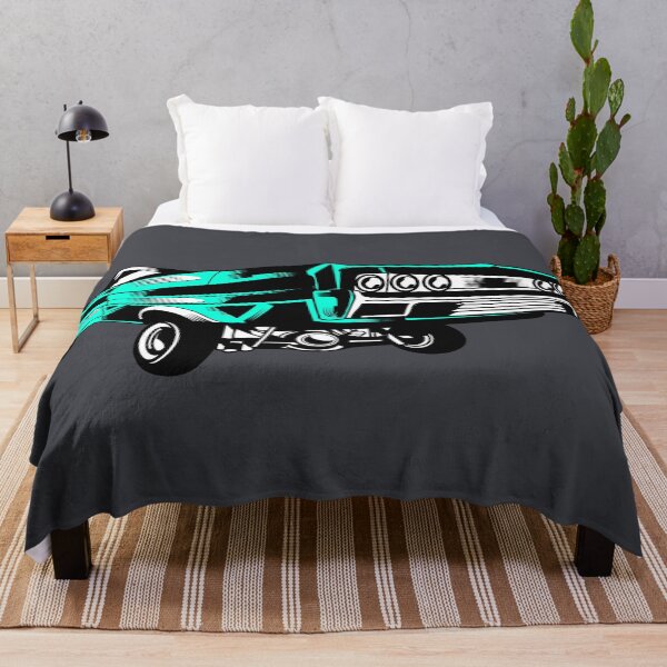 Aperçu de l'œuvre American Lowrider. Aqua. Noir créée et vendue par shirtdan.