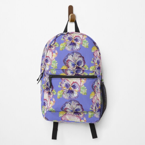 Item preview, Pansy Watercolor Purple Flower Pattern on Purple designed and sold by Sarah Rajkotwala.