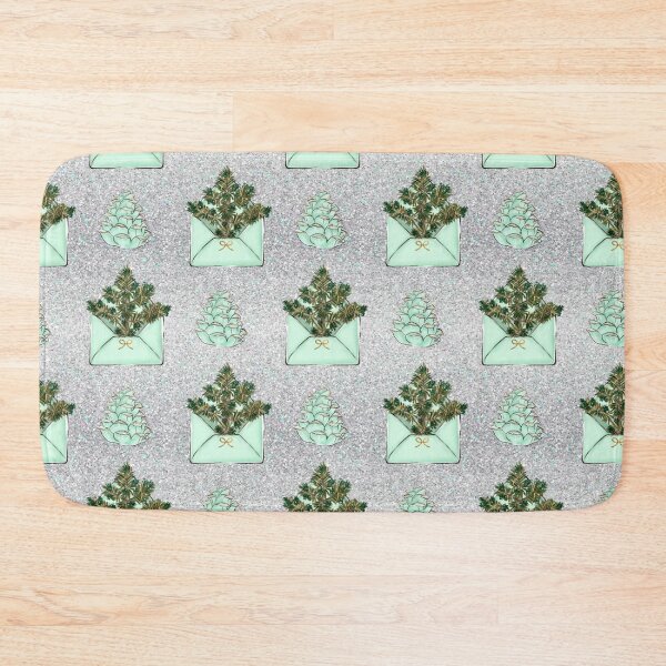 Item preview, Mint + Silver Xmas Patterns designed and sold by adortopia.