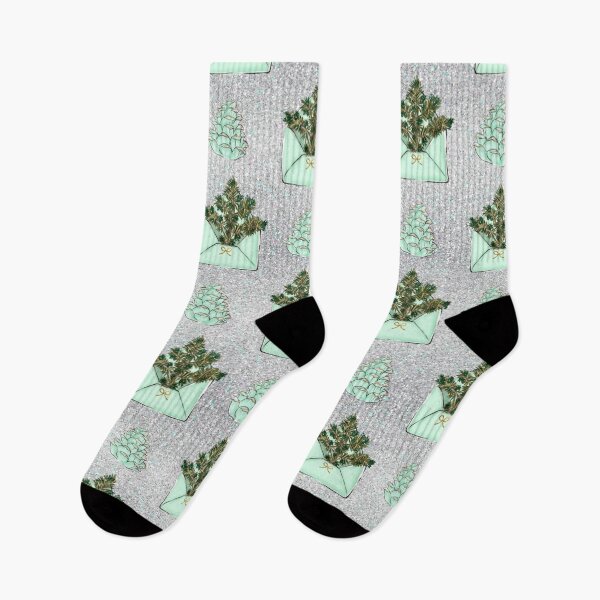 Item preview, Mint + Silver Xmas Patterns designed and sold by adortopia.