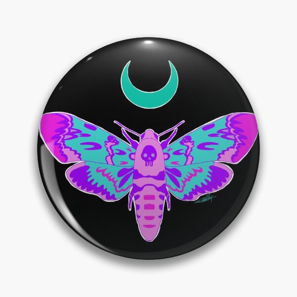Item preview, Pastel death head moth designed and sold by CraftKrazie.