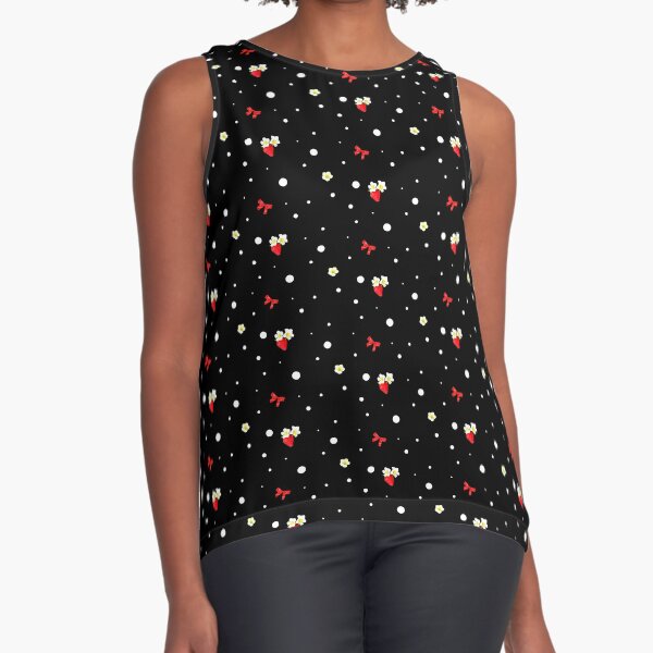 Strawberry Dots Sleeveless Top