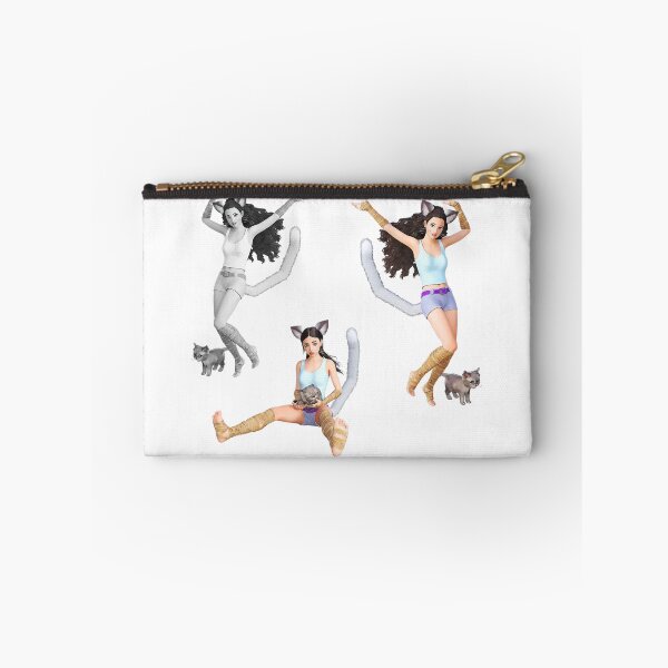 Item preview, Cute Anime Cat Girl And Kitten Trio (buy medium or large stickers) designed and sold by StormyMuse.