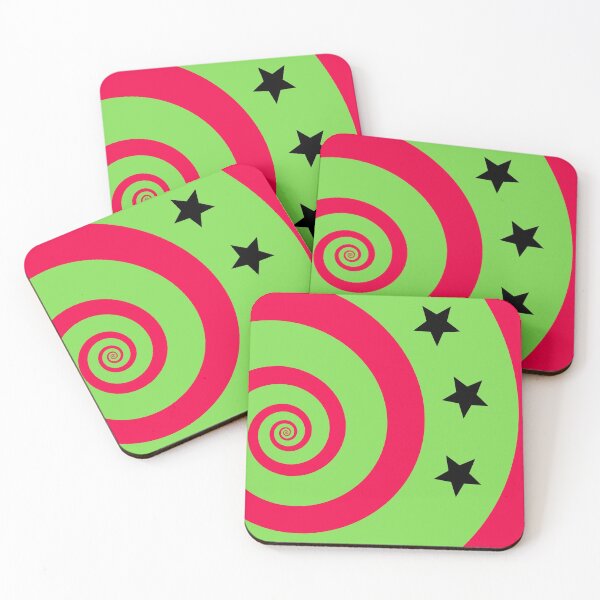 Item preview, Bright Red & Green Spiral designed and sold by KeksWorkroom.