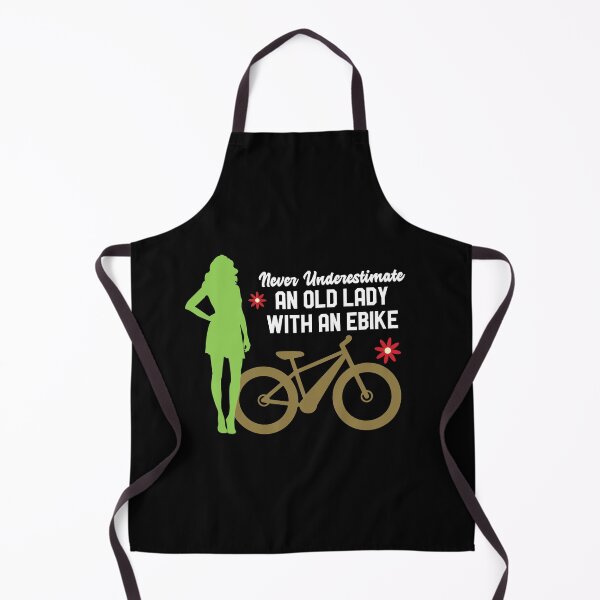 Item preview, Never Underestimate an Old Lady with an Ebike Funny e-Bike MTB designed and sold by OneMTB.