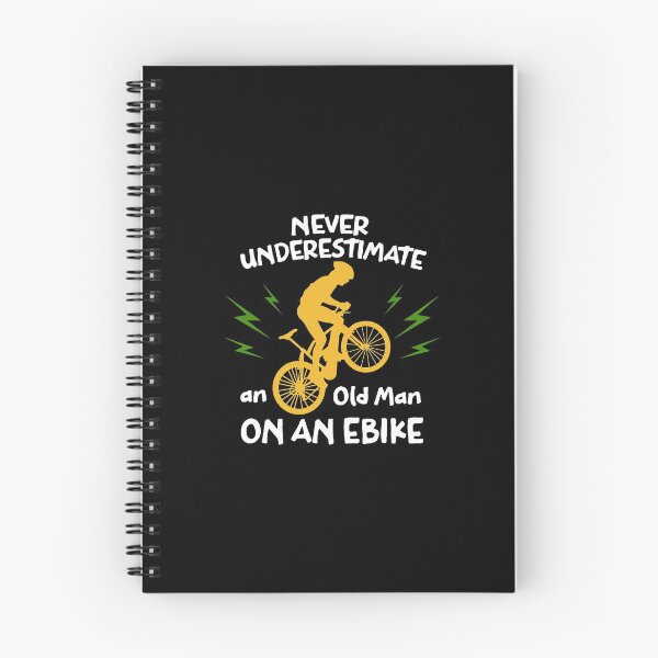 Item preview, Never Underestimate an Old Man on an Ebike Funny e-Bike designed and sold by OneMTB.