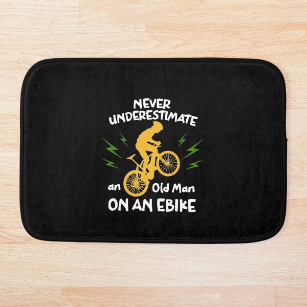 Item preview, Never Underestimate an Old Man on an Ebike Funny e-Bike designed and sold by OneMTB.