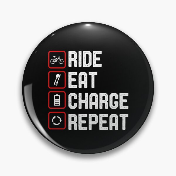 Item preview, Ride Eat Charge Repeat Funny e-Bike designed and sold by OneMTB.