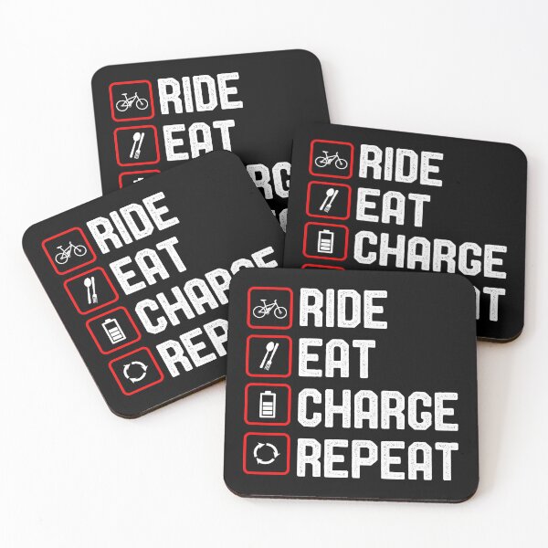 Item preview, Ride Eat Charge Repeat Funny e-Bike designed and sold by OneMTB.