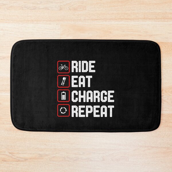 Item preview, Ride Eat Charge Repeat Funny e-Bike designed and sold by OneMTB.