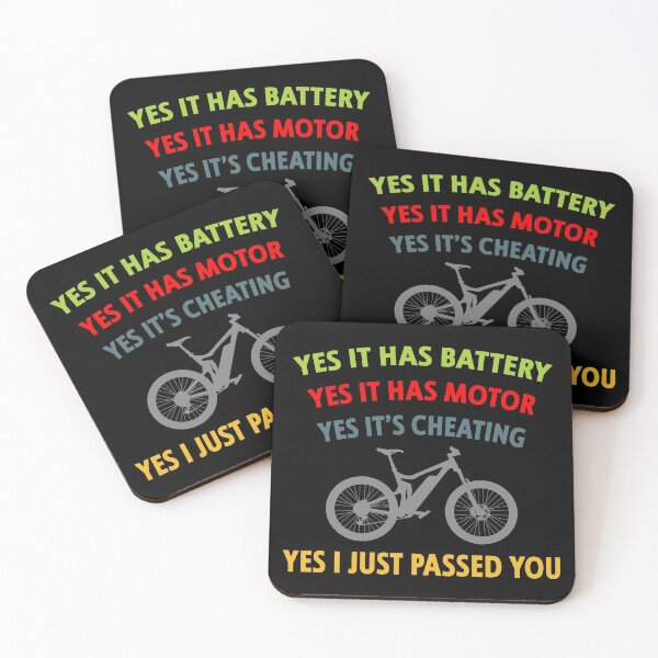Item preview, Yes It Has Battery, Yes It Has Motor, Yes It's Cheating, Yes I Just Passed You Funny e-Bike designed and sold by OneMTB.