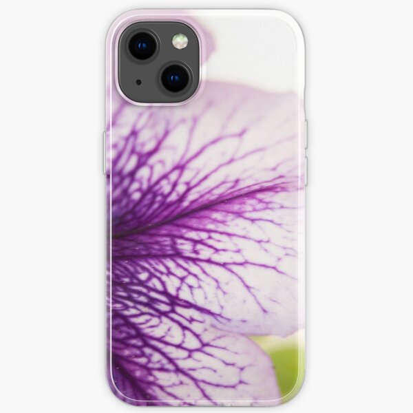 Purple-veined Petunia Petal iPhone Soft Case