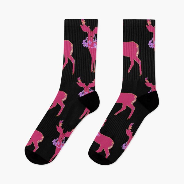 Item preview, Pretty Pink Reindeer with Flowers Christmas designed and sold by janicerafael.