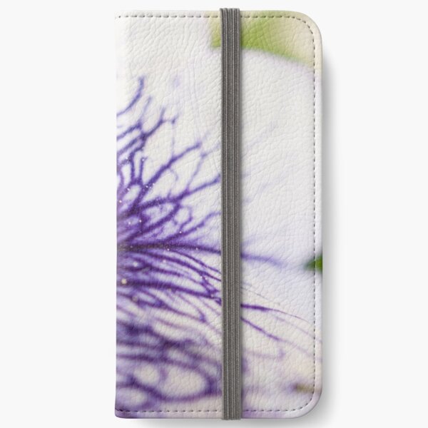 Purple-veined Petunia iPhone Wallet