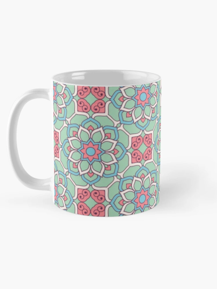 Thumbnail 5 of 6, Coffee Mug, Flower Pattern designed and sold by RheanaDesigns.