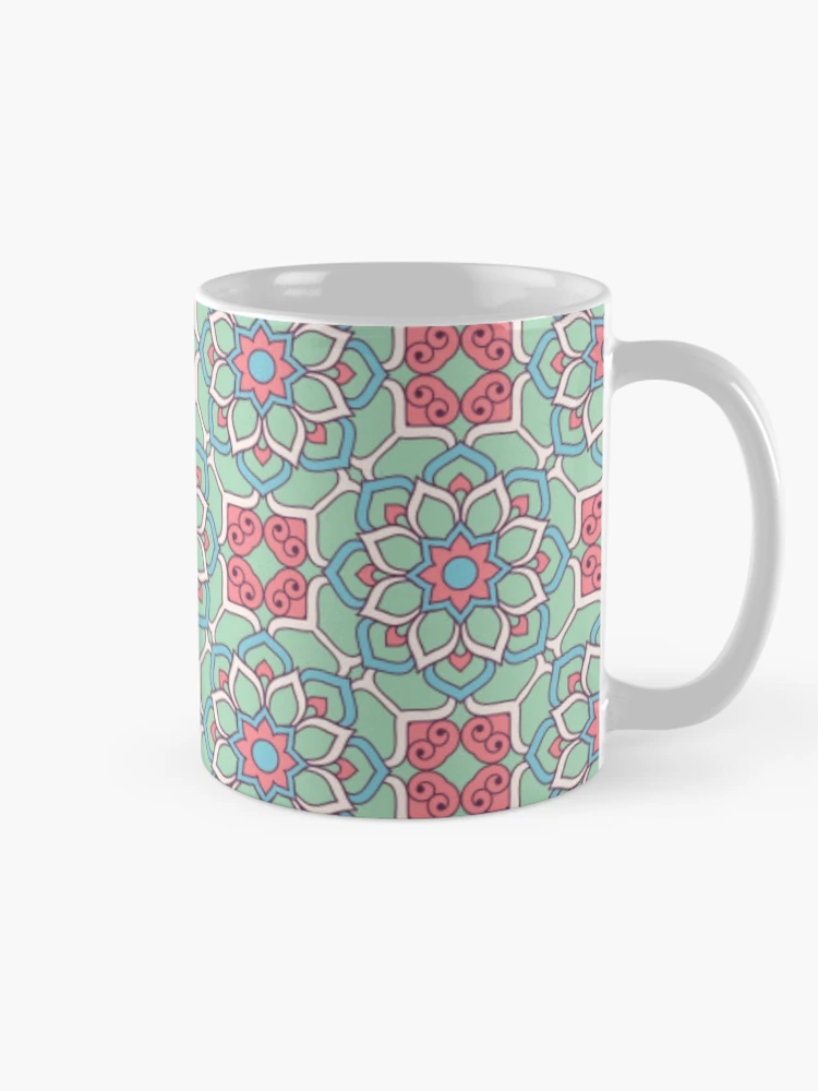 Thumbnail 3 of 6, Coffee Mug, Flower Pattern designed and sold by RheanaDesigns.