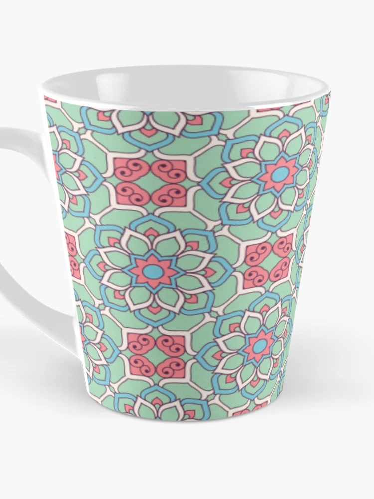 Thumbnail 3 of 4, Coffee Mug, Flower Pattern designed and sold by RheanaDesigns.