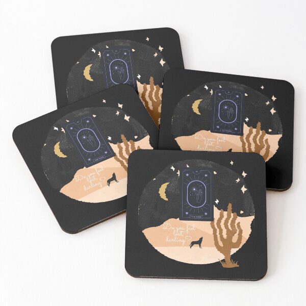 Item preview, Do you feel lost darling ? desert western wolf and occult card designed and sold by SpicyCherrys.