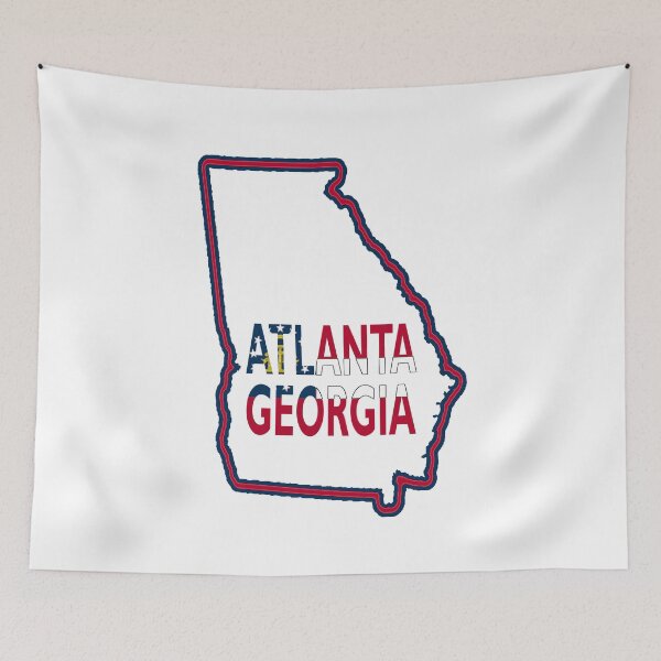 Item preview, Team Georgia | Map of Atlanta GA designed and sold by Quotes-I-Wear.
