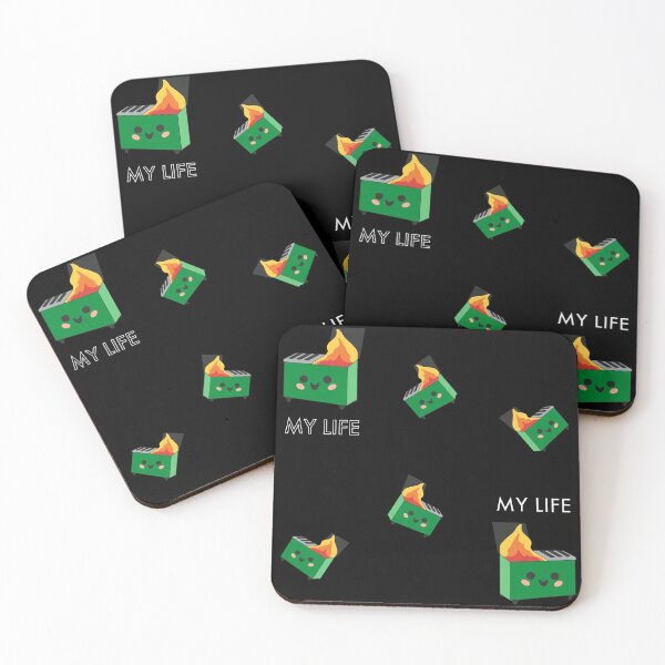 Item preview, My Life Is A Dumpster Fire - repeating pattern  designed and sold by gobbieshoppe.