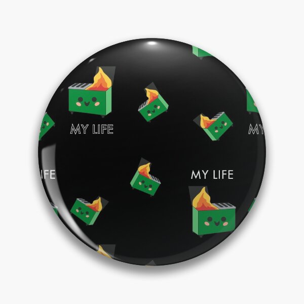 Item preview, My Life Is A Dumpster Fire - repeating pattern  designed and sold by gobbieshoppe.
