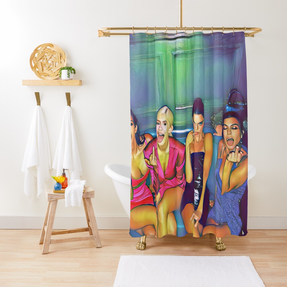 Aperçu de l'œuvre Rideau de douche créée et vendue par Shirtness.