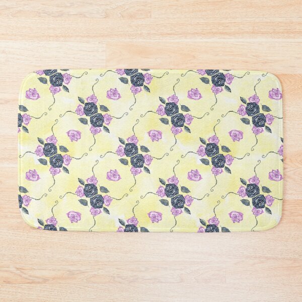 Item preview, Elegant Black & Pink Rose Pattern designed and sold by adortopia.