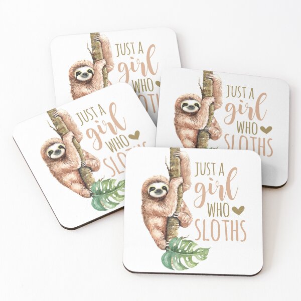 Item preview, Just A Girl Who Loves Sloths designed and sold by FiveDucklings.