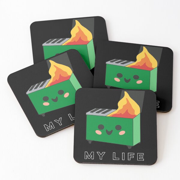 Item preview, My Life Is A Dumpster Fire - white text designed and sold by gobbieshoppe.
