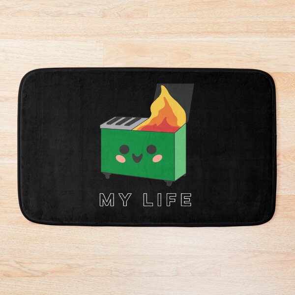 Item preview, My Life Is A Dumpster Fire - white text designed and sold by gobbieshoppe.