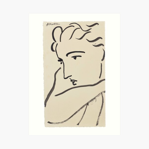 Henri Matisse - Profil de Femme Impression artistique