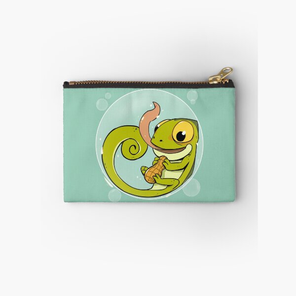 Item preview, Cute Chameleon with Beans in a Bubbles designed and sold by elmantastic design.