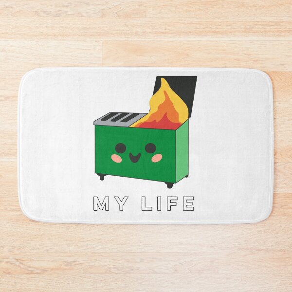 Item preview, My Life Is A Dumpster Fire - black text designed and sold by gobbieshoppe.