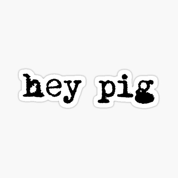 Item preview, Hey Pig Black Vintage designed and sold by AboveTheVillage.