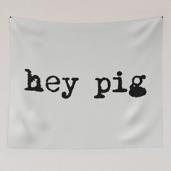 Item preview, Hey Pig Black Vintage designed and sold by AboveTheVillage.