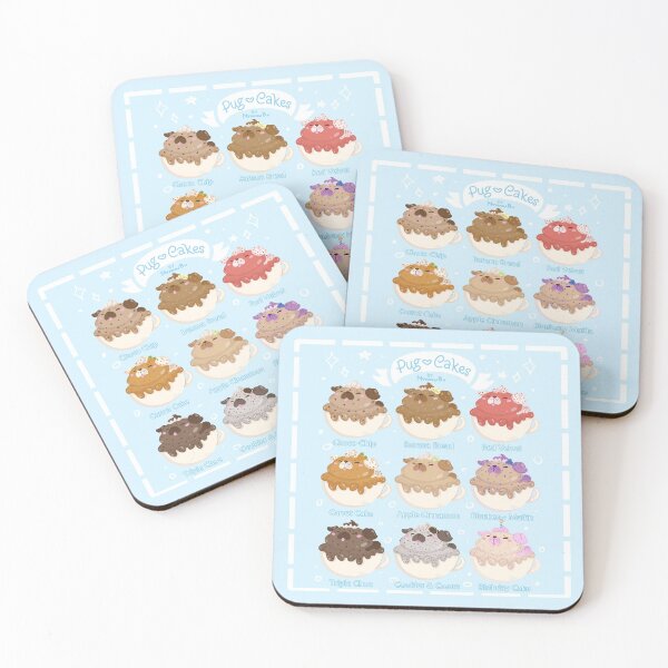 Item preview, Pug Cake Menu designed and sold by MynnuB.